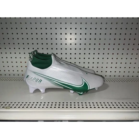 Size 14 - Nike Vapor Edge Pro 360 Football Cleats Green White (AO8277-105) NEW! RARE NEW Nike Vapor Edge Pro 360 Football Cleats White Green  main image 3